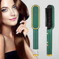 3-in-1 Electric Hair Straightening Brush – Fast Heating Hair Straightener Detangling Comb